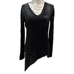 Helmut Lang Asymmetrical Long Sleeve Top